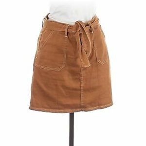 Brown Denim Skirt